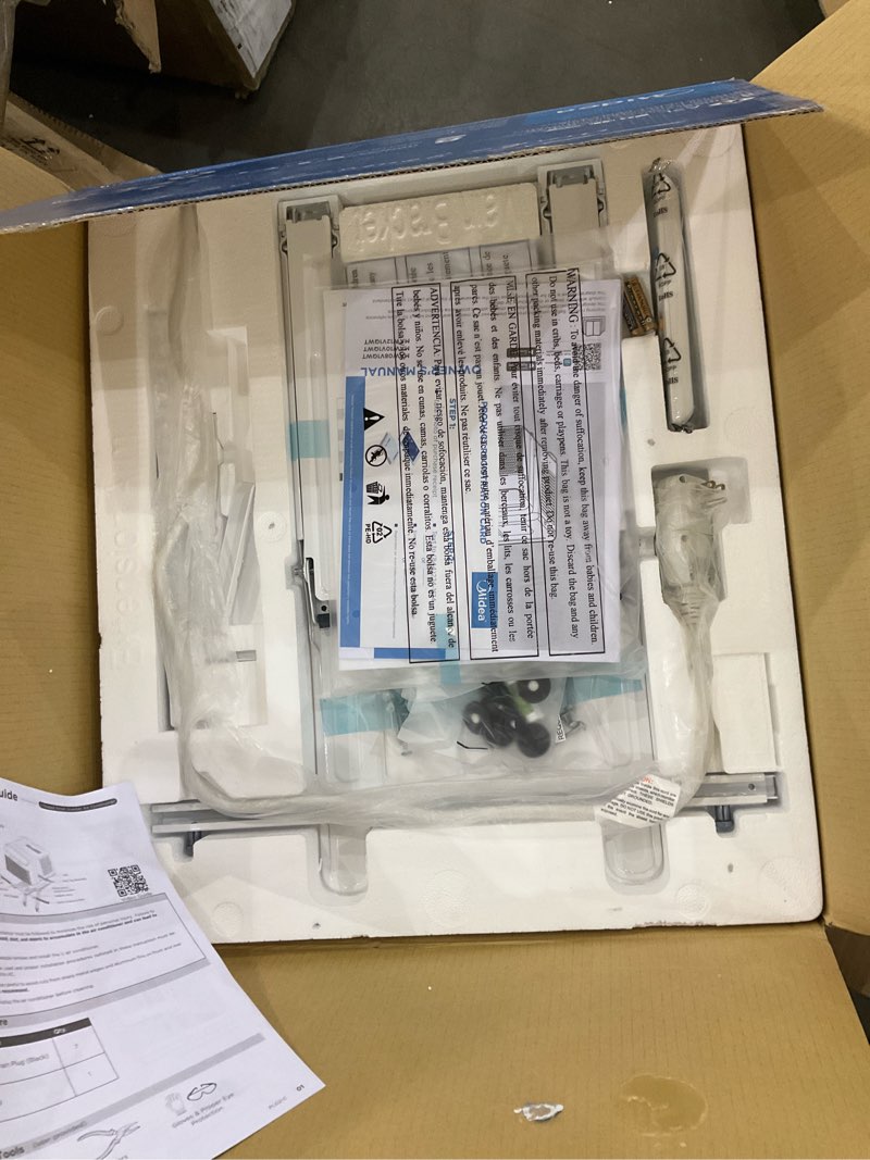 Condition photo showing As Is for Midea 12,000 BTU U Shaped Smart Inverter Window Air Conditioner - Cools 550 Sq Ft, Ultra Quiet with Open Window Flexibility - Alexa/Google Assistant Compatible - 35% Energy Savings, Remote (Updated) 12,000 BTU (Updated)