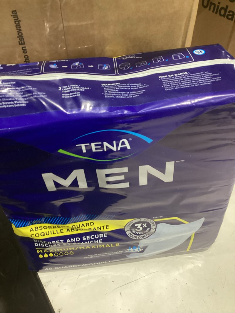 Condition photo showing New/Like New for tena incontinence guards for men, moderate absorbency 144 count