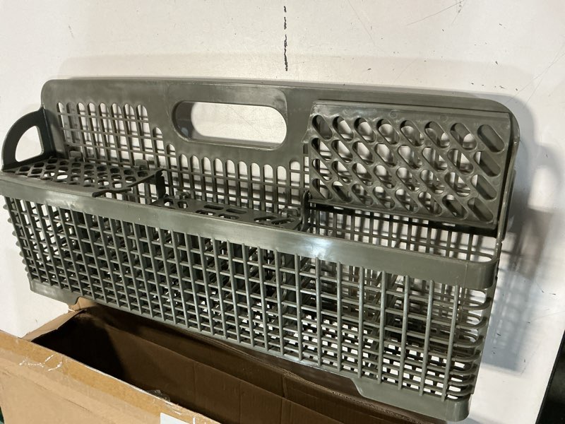 Condition photo showing Good Condition for ami parts 8531233 wp8562043 universal dishwasher silverware basket replacement fit for whirlpool kitchenaid dishwasher utensil rack basket, replaces 8531233,8562043, wp8531233vp