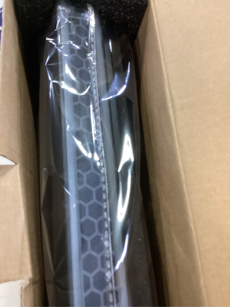 Condition photo showing New/Like New for llano v12 ultra laptop cooling pad with smart software control, rgb gaming laptop fan cooler stand, 5.5" turbo fan, adjustable speed, 3-port usb 3.0 hub, 3 height stands, for 15.6"-19" laptops, black