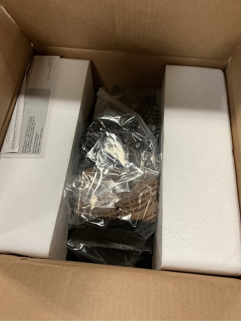 Condition photo showing As Is for Duraflame 28 in. Electric Lantern with Infrared Heat and Remote Control in Black