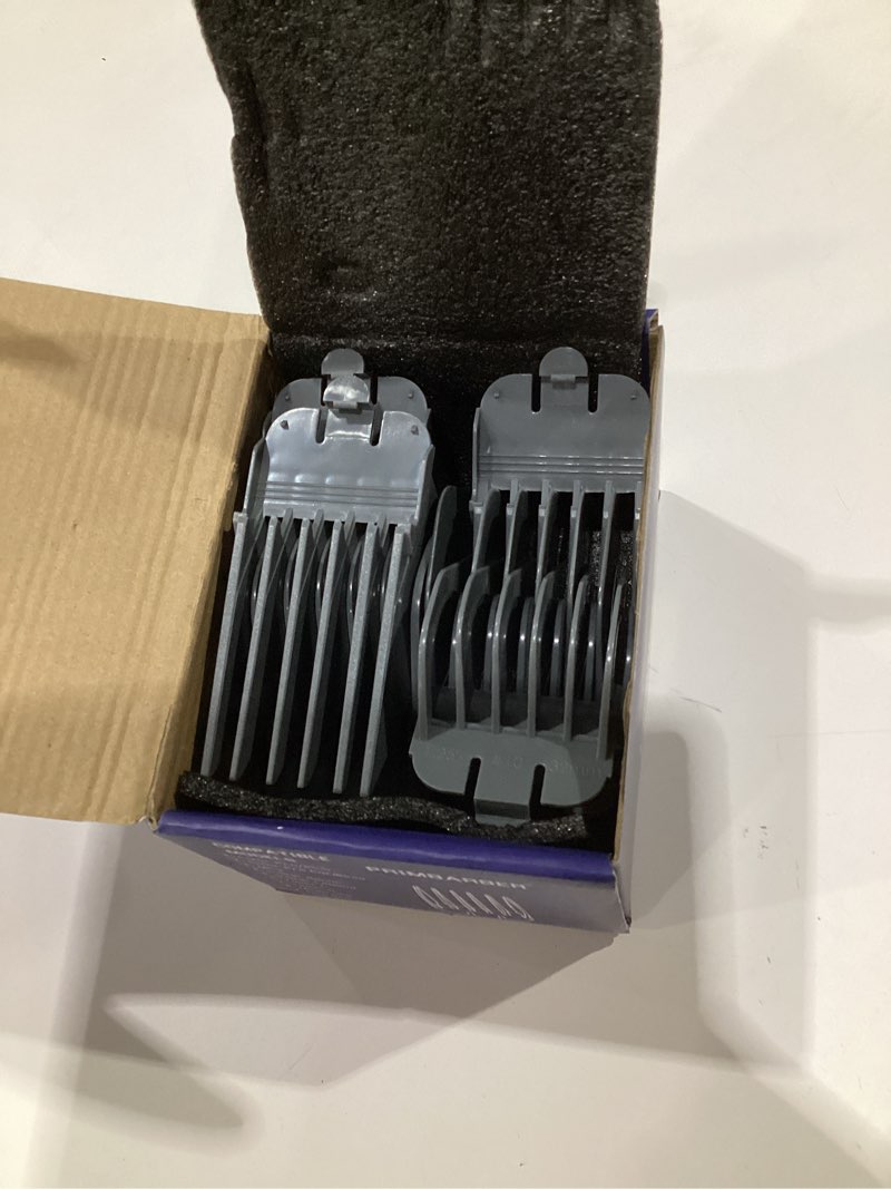 Condition photo showing Good Condition for AFANSO Mega Hair Clipper Guards, 8pcs Gray, Fits Most Wahl Full Size Hair Clippers (3 Inch 8pcs) 3 Inch 8 Pieces Gray