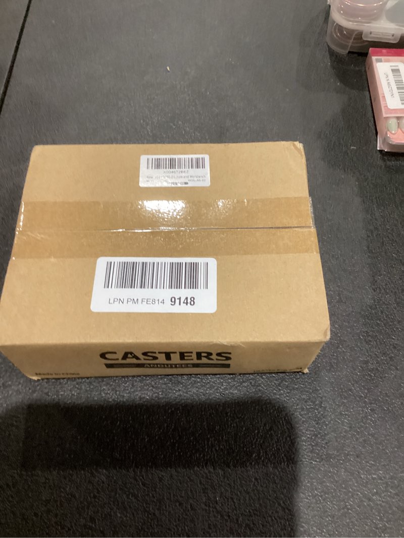 Condition photo showing New/Like New for 2 Inch Caster Wheels, Casters Set of 4, Heavy Duty Casters Load 2200lbs, Locking Swivel Plate Industrial Casters, Low Gravity Center Castor for Furniture and Workbench