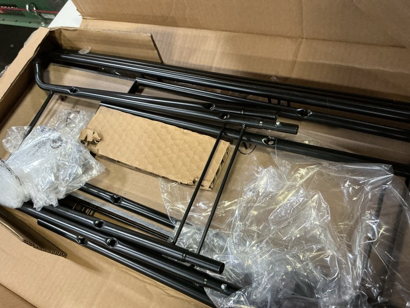 Condition photo showing Good Condition for JZM Shoe Rack Storage, Narrow 4 Tier Metal Shoe Storage Shelf, Free Standing Shoe Racks, Space Saving Shoe Rack Organizer for Entryway, Hallway, Bedroom, Living Room(12-16 Pair) Grey