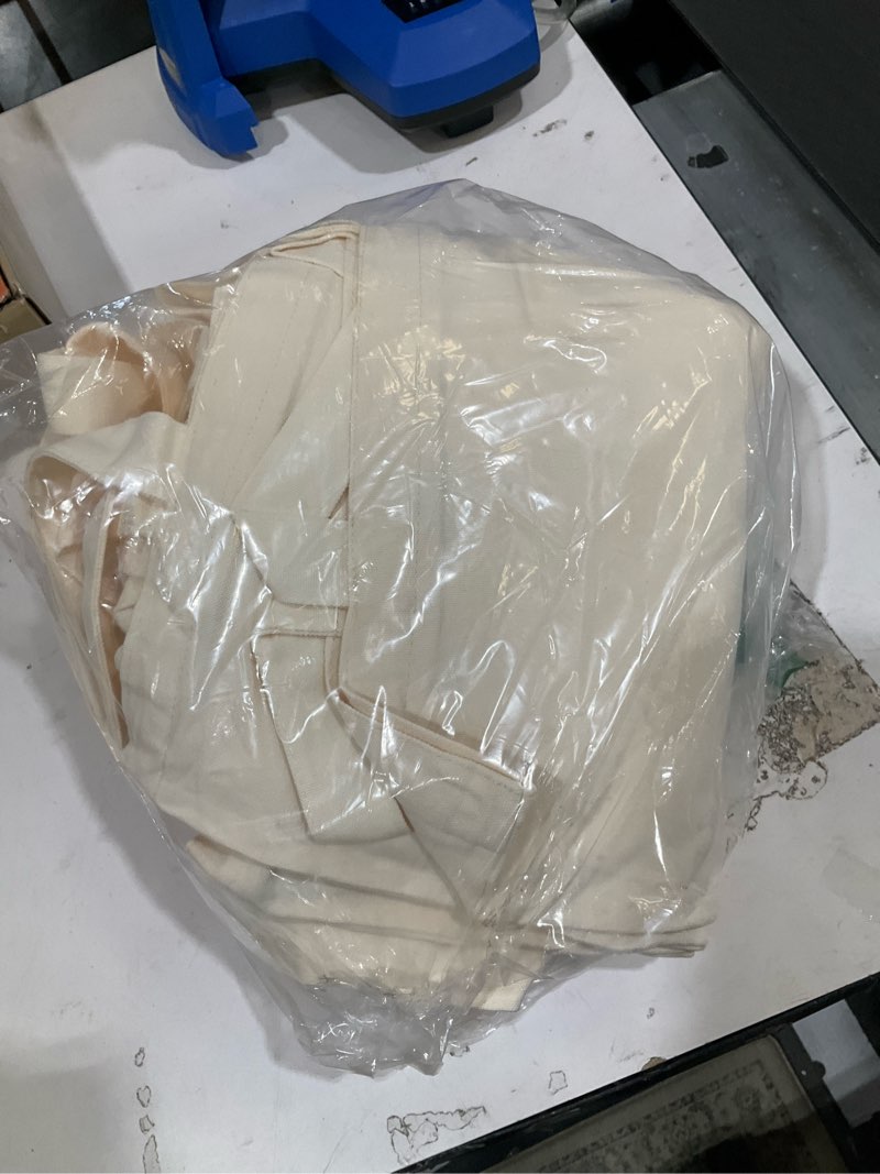 Condition photo showing Good Condition for epakh 10 pack canvas tote bag with zipper - bulk reusable large blank cotton grocery shopping tote for women men diy crafting (19.7 x 3.9 x 15.8 inch,beige) 19.7 x 3.9 x 15.8 inch beige 10