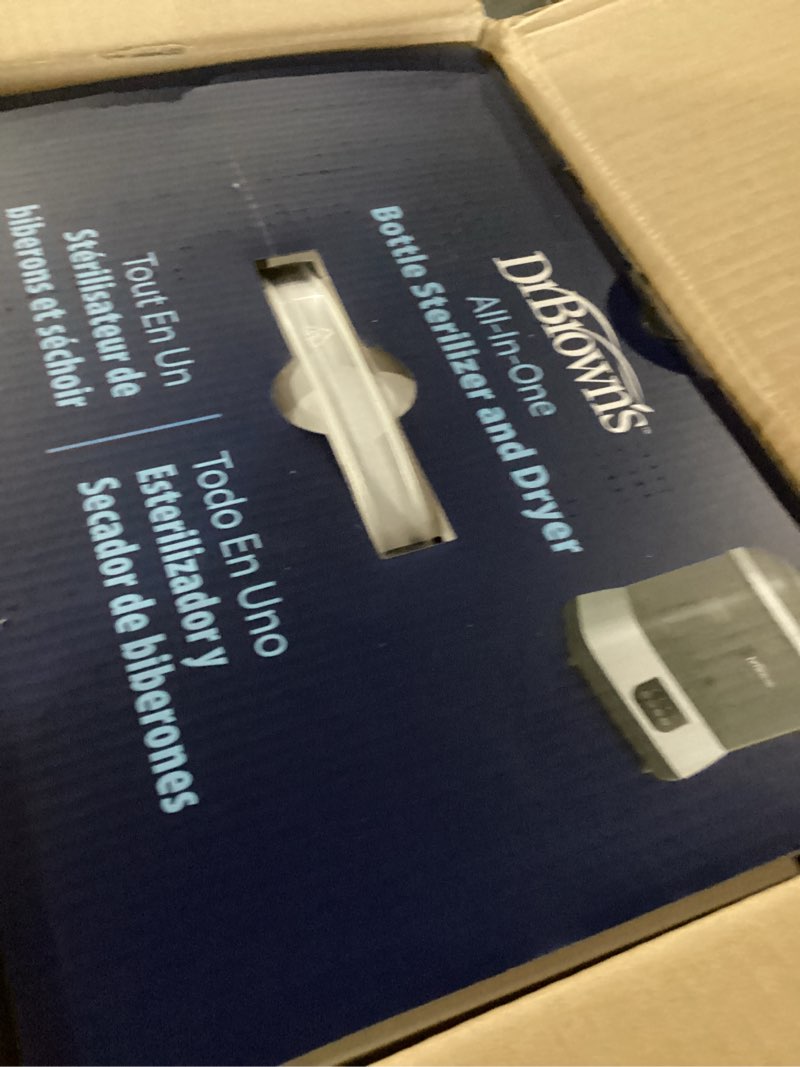 Condition photo showing New/Like New for dr. brown's all-in-one sterilizer and dryer for baby bottles, parts and other newborn essentials