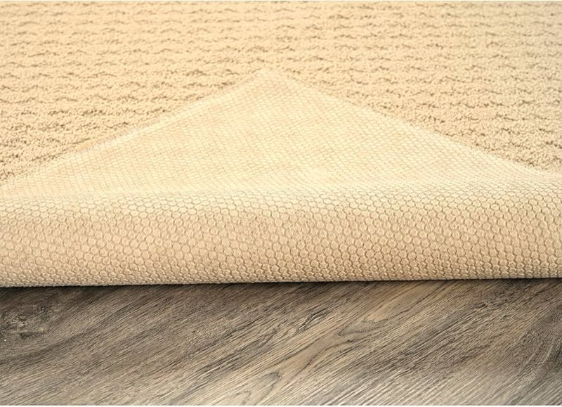 Garland Rug Town Square Beige Tan 8' x 10' Non Slip Area Rug for Living Rooms & Hallways, Stylish & Durable for High-Traffic Areas