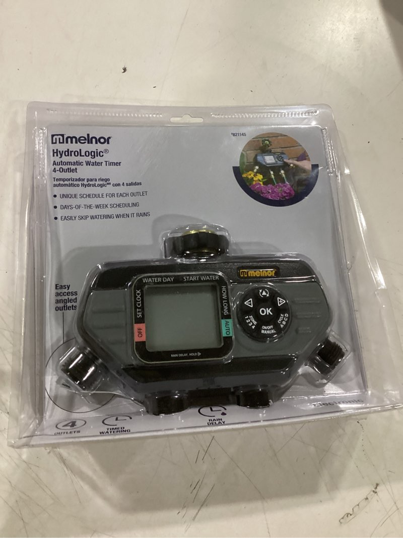 Condition photo showing Good Condition for melnor hydrologic programmable 4 zone digital water timer