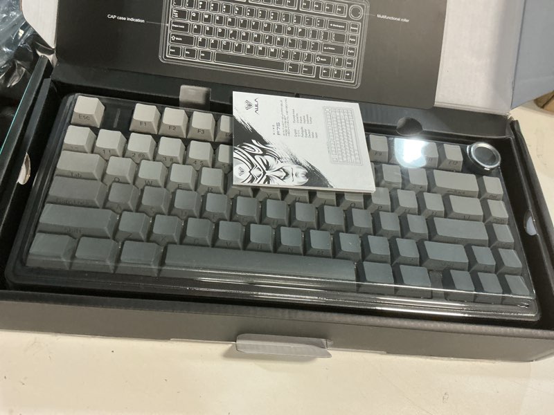 Condition photo showing New/Like New for AULA F75 Pro Wireless Mechanical Keyboard,75% Hot Swappable Custom Keyboard with Knob,RGB Backlit,Pr