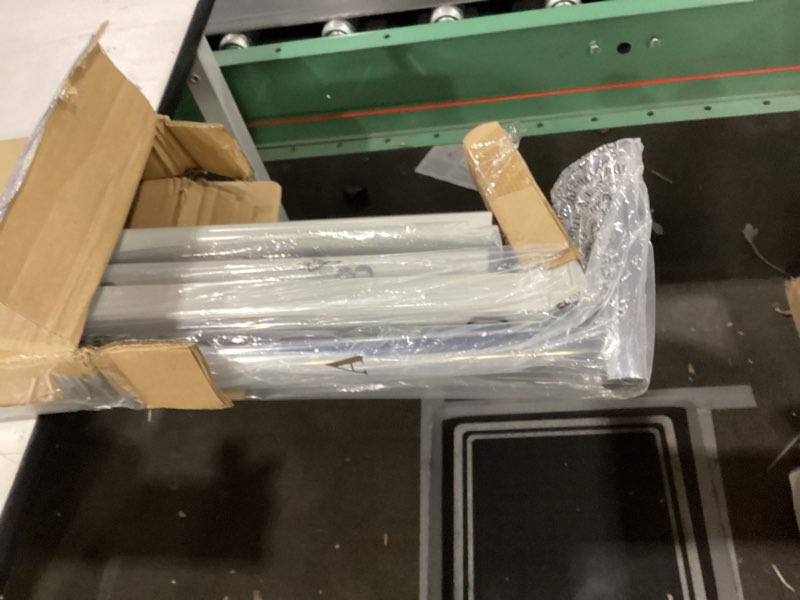 Condition photo showing Good Condition for simple houseware industrial grade z-base garment rack, 500lb load with 63 inches extra long bar, gray