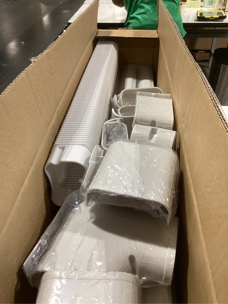 Condition photo showing Good Condition for Cestluck Mini-Split AC Line Set Cover: 4" 23 Ft Line Hide for Mini Split Central AC HVAC Heating System - Waterproof PVC Outdoor Pipe Cover Split Unit Line Guard Decorative Refrigerant Line Cover 4" x 23 Feet