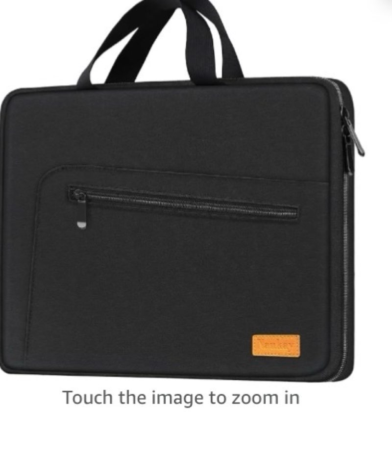laptop sleeve case 17.3 inch, shockproof protective laptop bag water resistant computer carrying bag briefcase compatible with hp, dell, acer, asus, lenovo, notebook, black