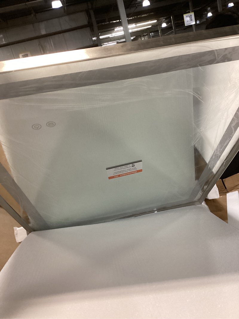 Condition photo showing Good Condition for JONATHAN Y MIrror  Pax 24 in * 30in in. H Small Rectangular Frameless Antifog Front/Back-Lit Wall Bathroom Vanity Mirror with Smart Touch