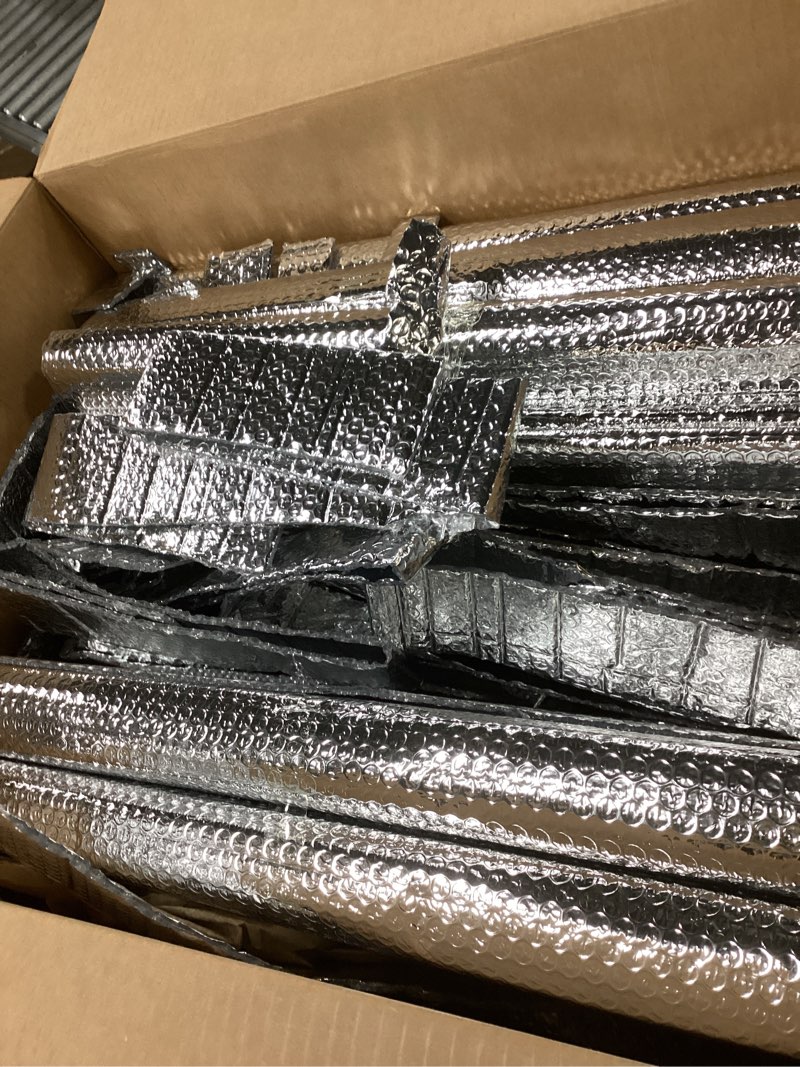 Condition photo showing As Is for ToLanbbt Garage Door Insulation Kit 16P Double Bubble Window Heat Insulation Panels, 6MM 24" x 48" R