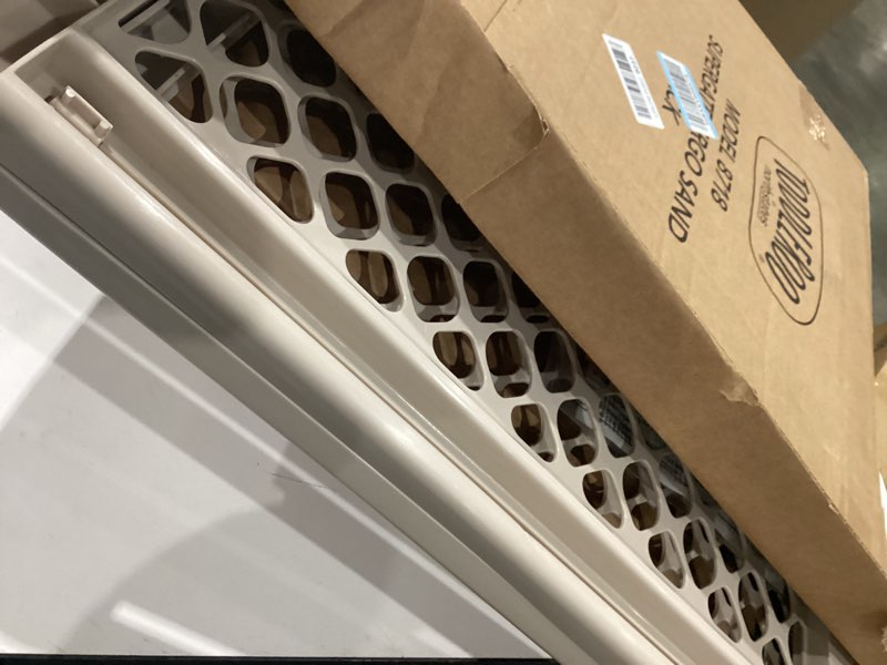Condition photo showing Good Condition for toddleroo by north states - supergate ergo baby gate: plastic baby gate for stairs & doorways - adjustable indoor safety gate - made in usa - 26 to 42 inches wide - 26 inches tall - sand