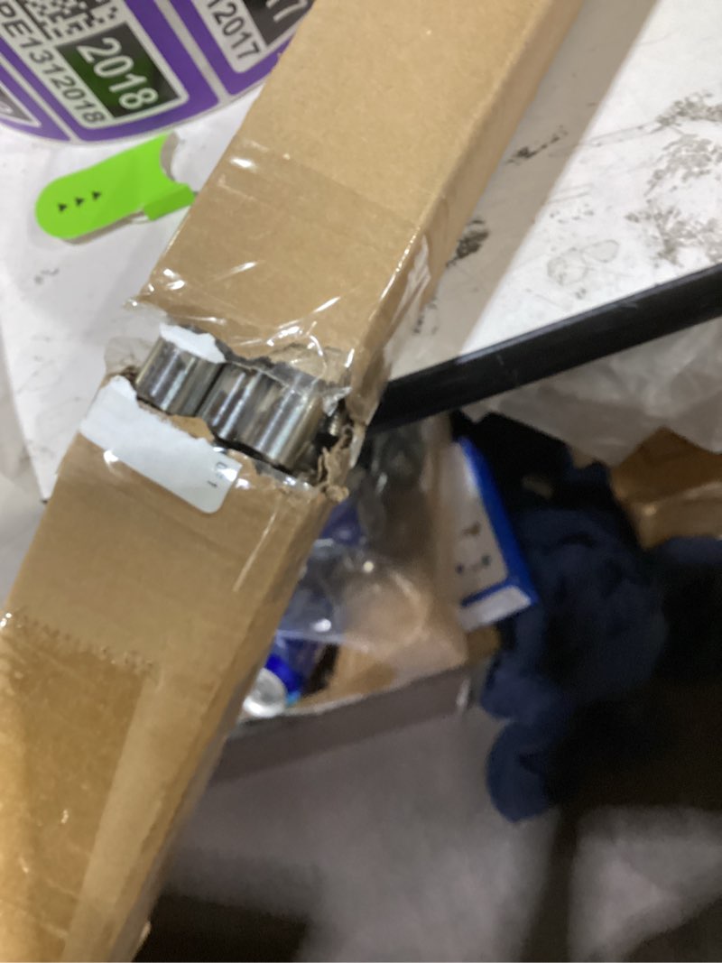 Condition photo showing As Is for Missing partsExtended Chimney Roof Bracket Stainless Steel Chimney Stove Pipe Bracket Support Kit for Stability, Adjustable Legs, Against Wind & Snow