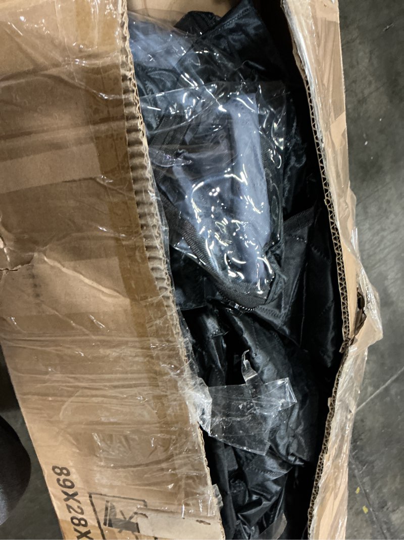 Condition photo showing As Is for 2 Person Sauna, Extra Large Sauna, Portable Steam Sauna Tent with 2 Steamers, 2 Folding Chair, 71”x 49”x 36”, Black