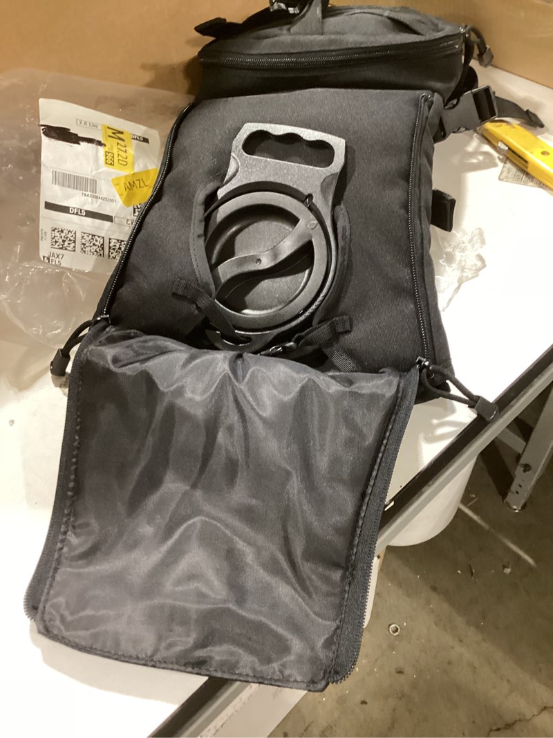 Condition photo showing Good Condition for similiar producttactical hydration backpack with 2l water bladder and front small tactical pouch, outdoor water backpack for men women, sports hydration pack for hiking, cycling, climbing black medium