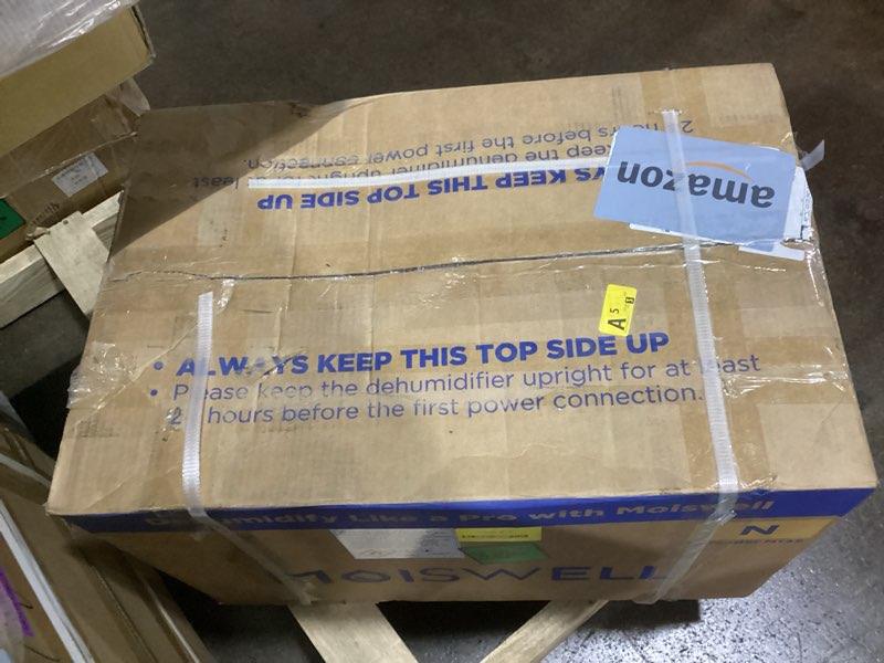 Condition photo showing Good Condition for Moiswell 155 Pint Commercial Dehumidifier with Drain Hose for Crawl Spaces, Basements, Industry Wate