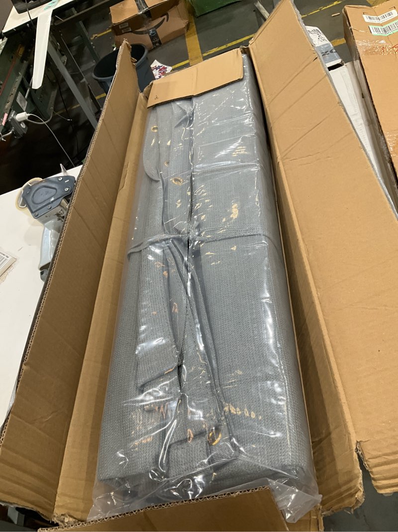 Condition photo showing Good Condition for tang 12' x 9' outdoor universal pergola replacement cover canopy waterproof with grommets weight rods sun shade panel for patio backyard light grey w=12', l=9' light grey(waterproof)