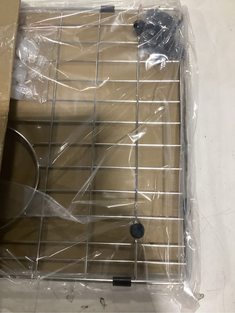 Condition photo showing As Is for Serene Valley 19-1/4" X 14-1/8" Sink Grid, Rear Drain with Corner Radius R 3/8", NLW2015R