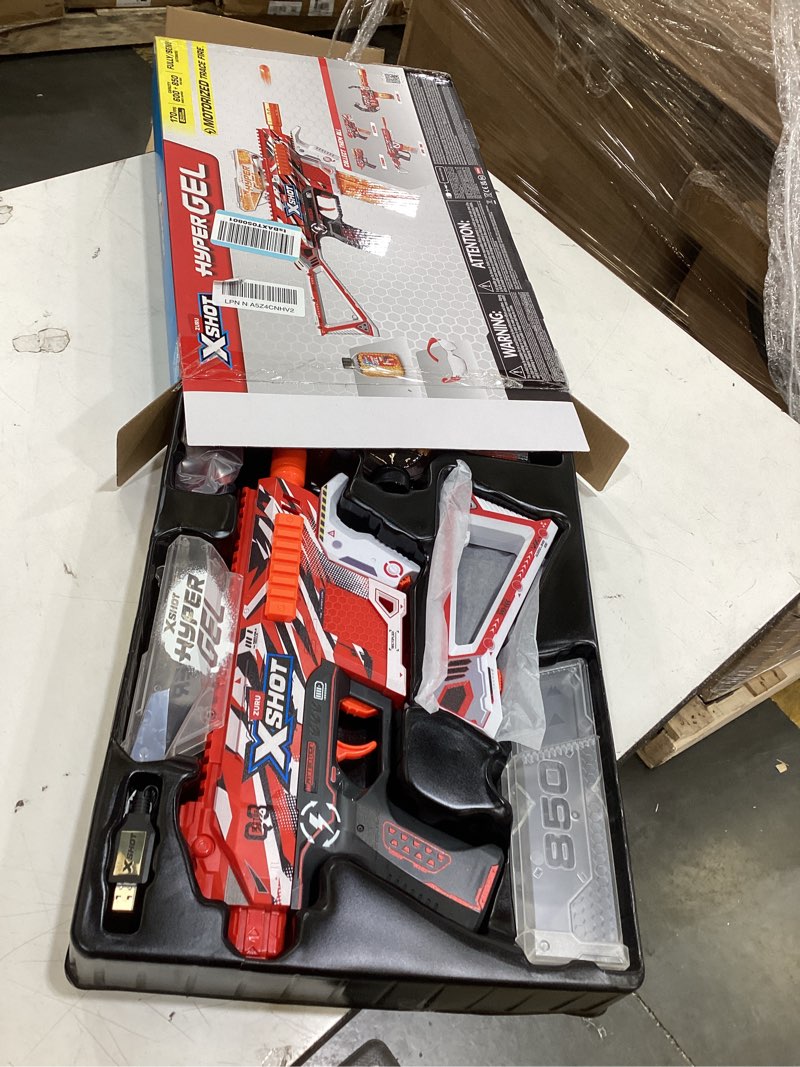 Condition photo showing Good Condition for xshot hyper gel trace fire blaster, semi and fully automatic gel blaster & 10,000 gellets, 600 capacity hopper & 850 capacity mag, ages 14 & up by zuru