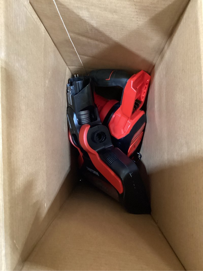 Condition photo showing As Is for CRAFTSMAN V20 Cordless Stick Vacuum Kit, Removable Battery Included (CMCVS001D1)