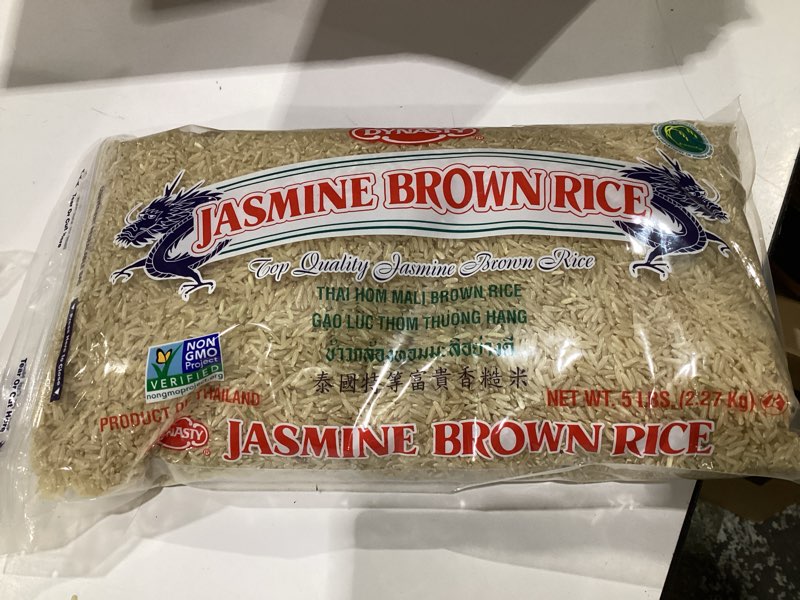 Condition photo showing Good Condition for Dynasty Jasmine Brown Rice, 5 Pound (Pack of 5 )