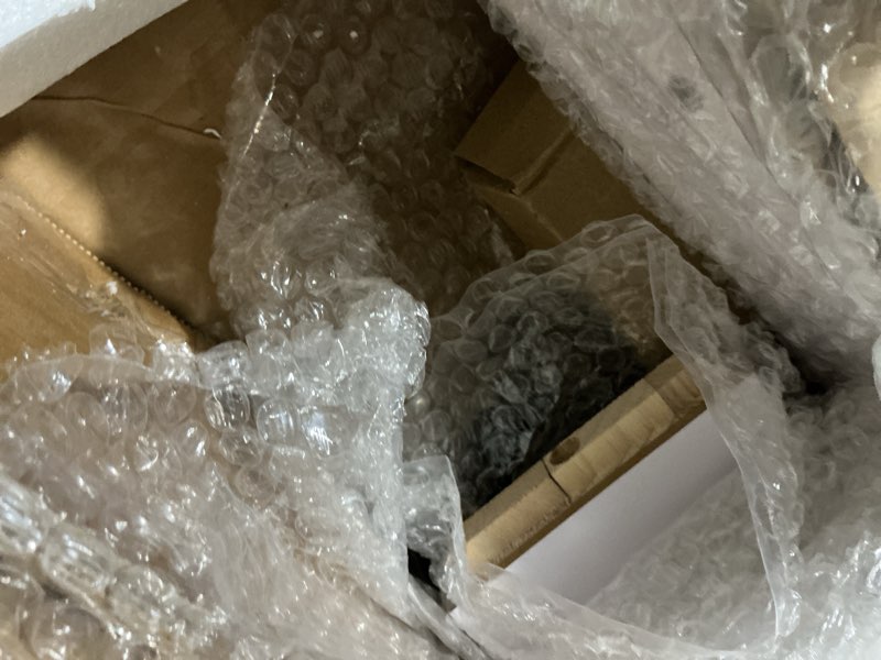 Condition photo showing Good Condition for 30in x 84in MDF Sliding Barn Door with 5ft Barn Door Hardware Kit & Handle, Pre-Drilled Holes Easy Assembly -Solid Barn Door Slab Covered with Water-Proof PVC Surface, White, H-Frame 30'' x 84'' White