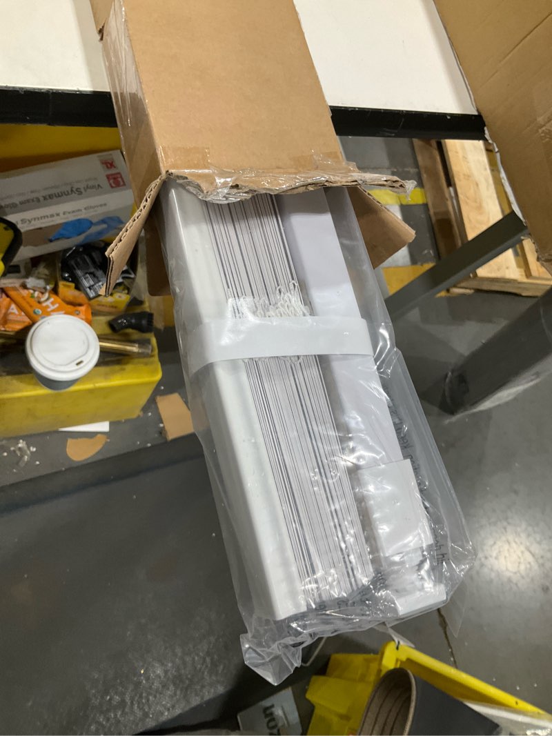 Condition photo showing Good Condition for LazBlinds No Tools No Drill 1" Vinyl Mini Blinds, Cordless Blinds for Windows, Light Filtering Horizontal Window Blinds & Shades, 20" W x 36" H, White Cordless-white 20" W x 36" H