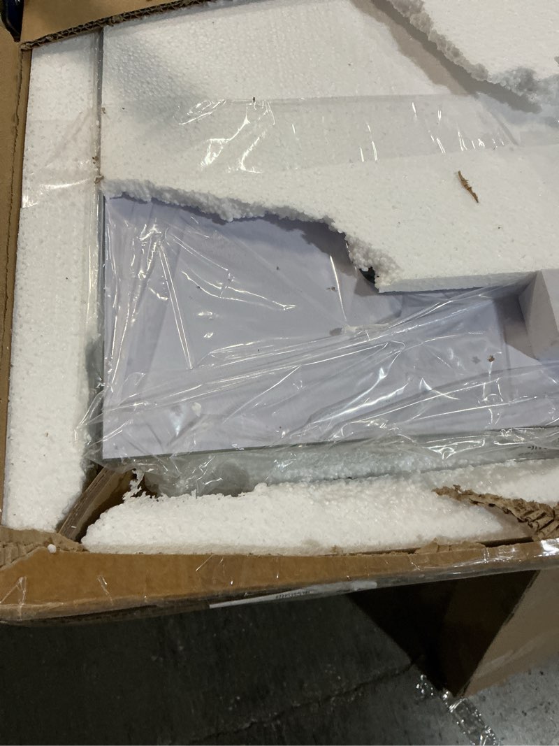 Condition photo showing Good Condition for Frameless Bathroom Mirror, 20"x30" Arched Bathroom Vanity Mirrors for Beveled Edge, Arched Wall Mirror, Decorative Arch Mirrors for Bedroom, Entryway, Living Room