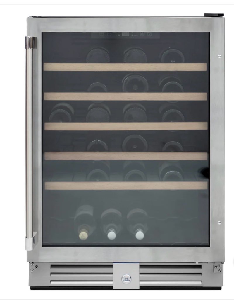 Vinotemp 51-Bottle Single-Zone Wine Cooler (Stainless Steel)