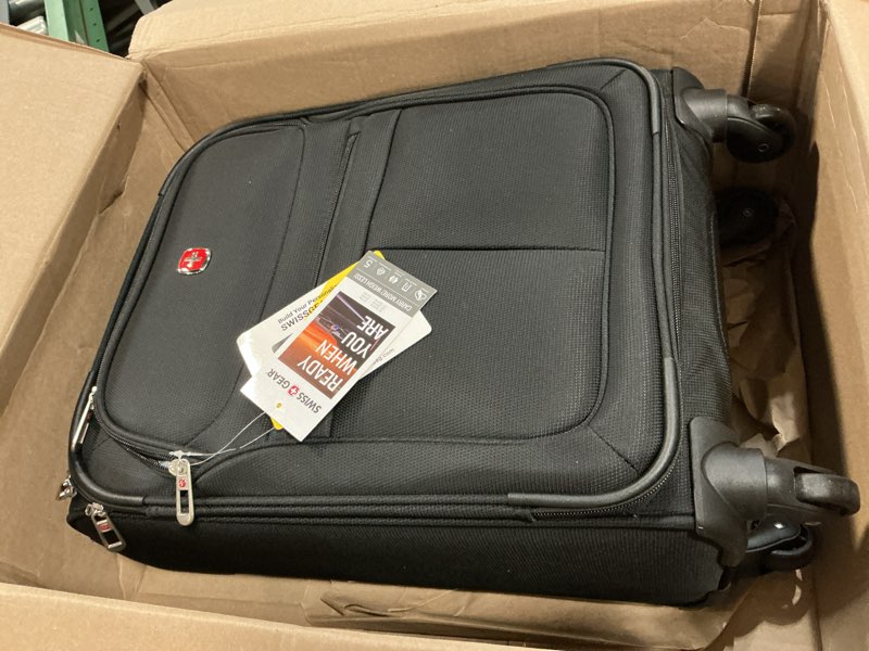 Condition photo showing Good Condition for swissgear 4010 softside luggage with spinner wheels, black, carry-on 18-inch carry-on 18-inch black