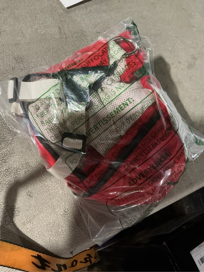 Condition photo showing Good Condition for Premium 4-Legs Dog Raincoat & Windbreaker - 815mm Heavy Rain Protection Waterproof Sun Protection Jacket with Built-in Harness, Detachable Hood, Adjustable Fit & Breathable Mesh Lining Red Large