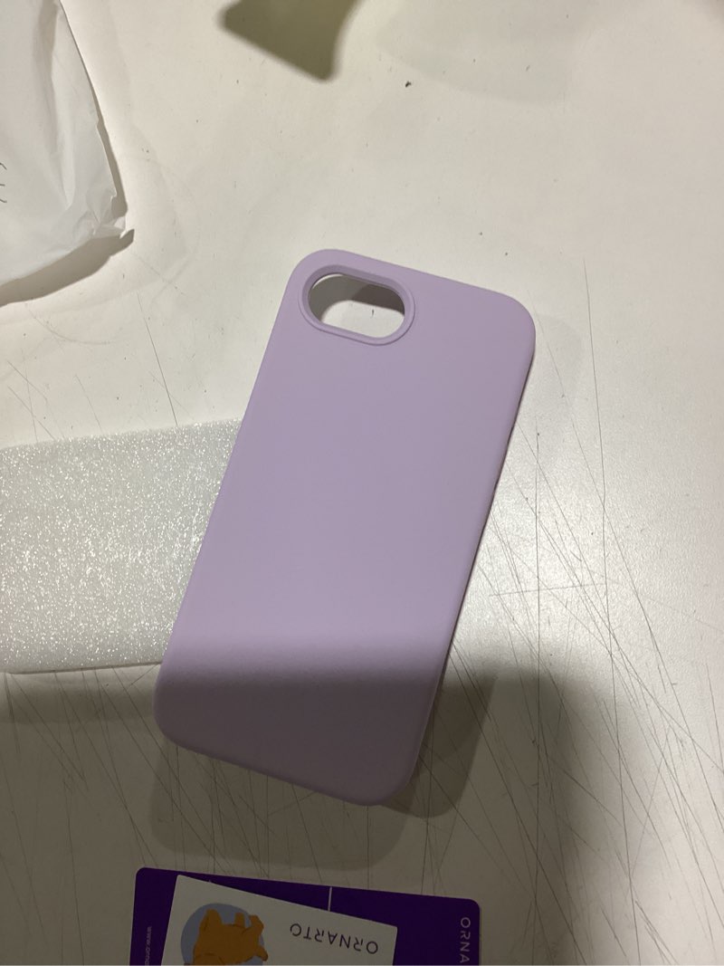 Condition photo showing Good Condition for ornarto compatible with iphone 17e case and for iphone 16e case 6.1", liquid silicone 3 layers full covered soft gel rubber shockproof cover, protective phone cases for 16e & 17e-lavender