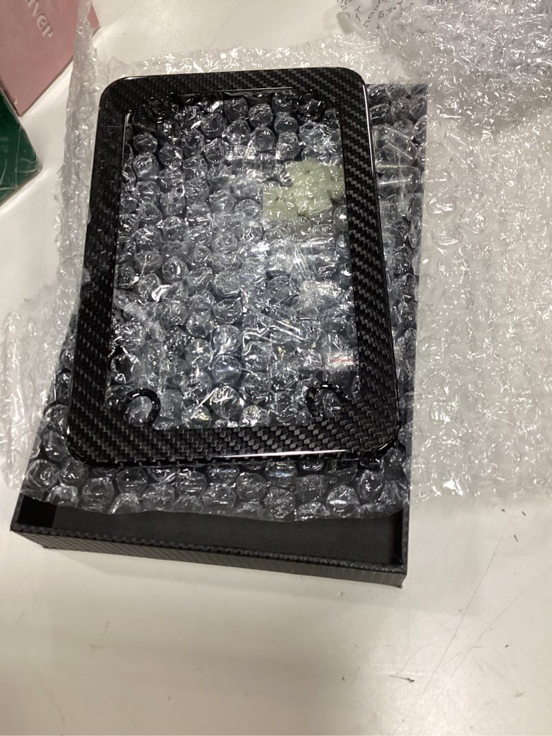 Condition photo showing Good Condition for real carbon fiber motorcycle license plate frame – lightweight, street-legal plate cover with anti-theft screws, universal fit for us/canada/mexico, for sport bikes, scooters, atvs, utvs (slim)
