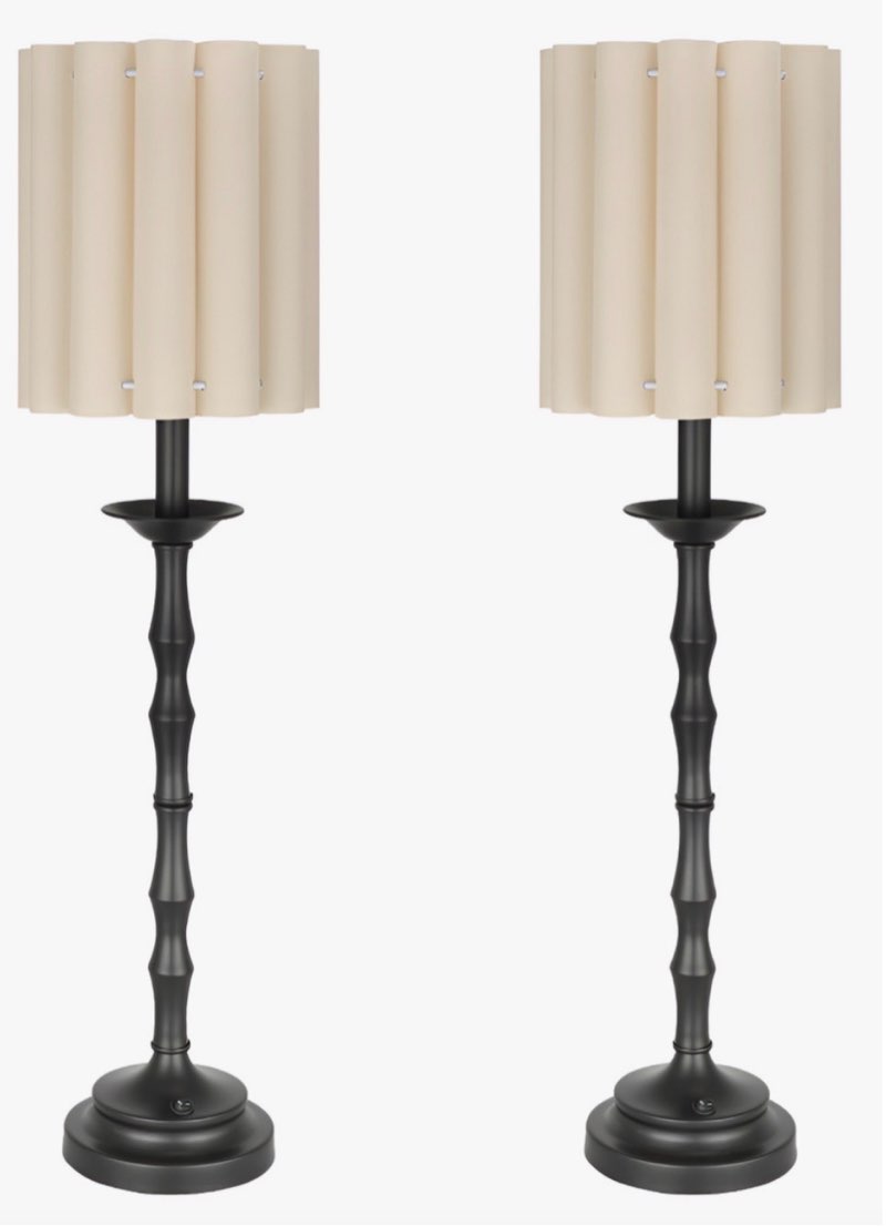 Pack of 2 Vintage Festond Table Lamps