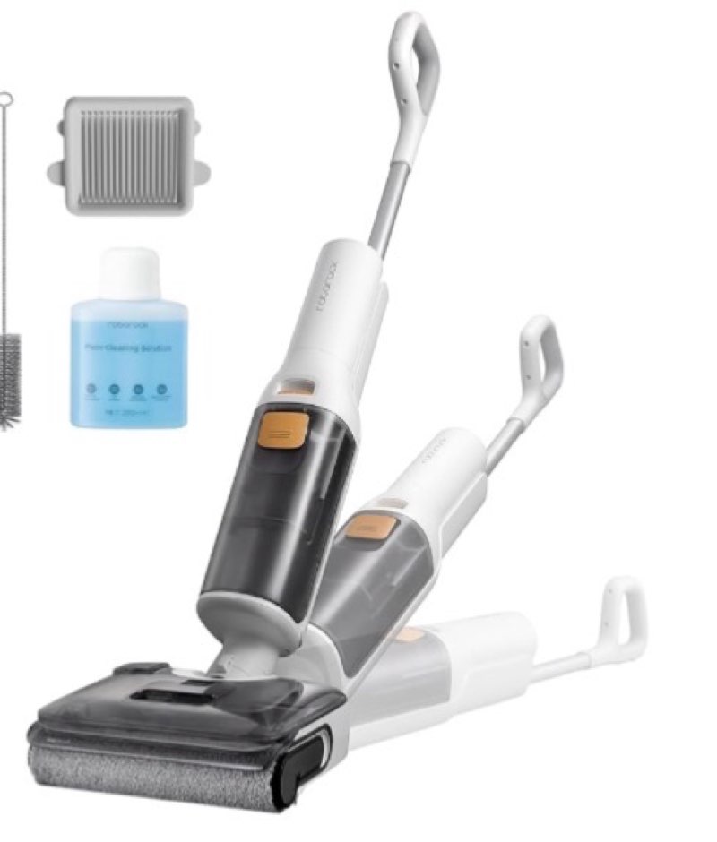 roborock f25 gt vacuum mop all in one, wet dry vacuum cleaner cordless, 20000pa floor cleaner machine for tile hardwood wood vinyl floor, edge to edge self cleaning electric mop with 180° lie-flat
