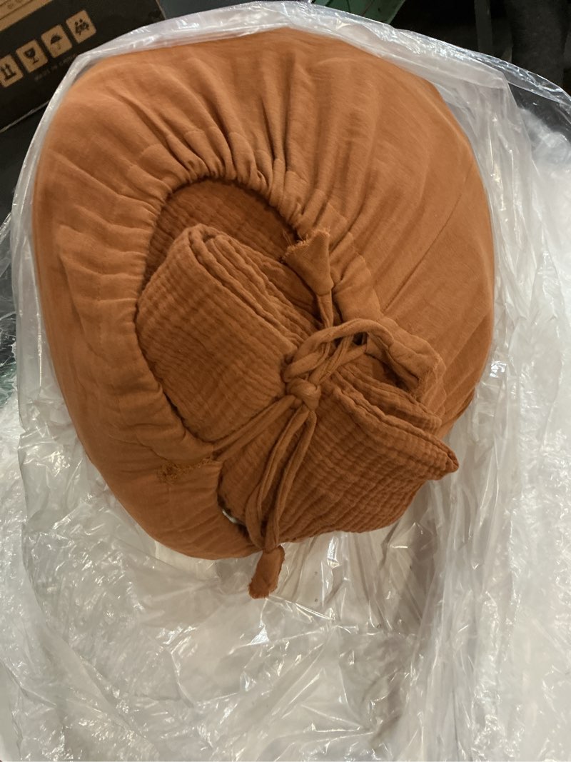 Condition photo showing Good Condition for organic cotton gauze duvet cover set, king/cal king, terracotta
