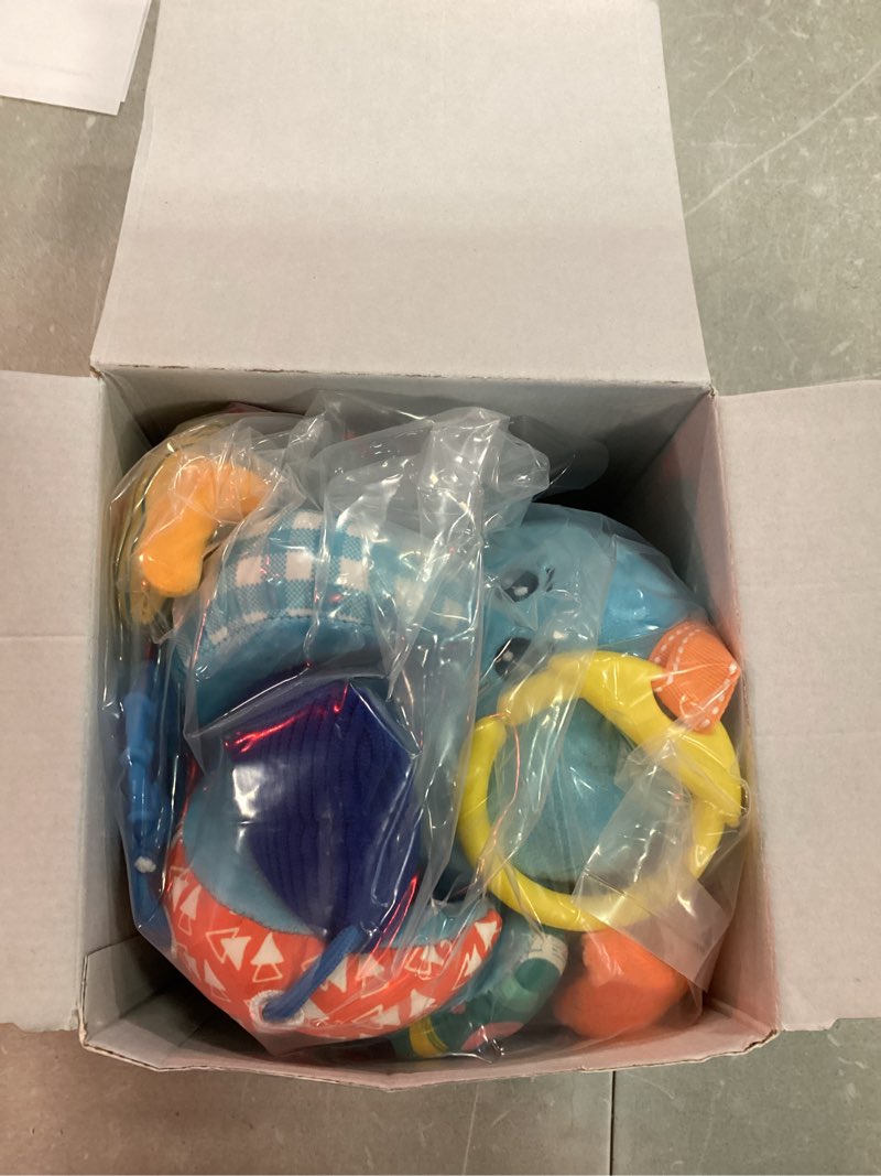 Condition photo showing Good Condition for hahaland baby toys 0-6 months - car seat toys octopus toy with pulling cords, squeaky, crinkle, rattle, mirror - 3 4 month old toys for babies infant sensory stroller carseat hanging toy for baby gym