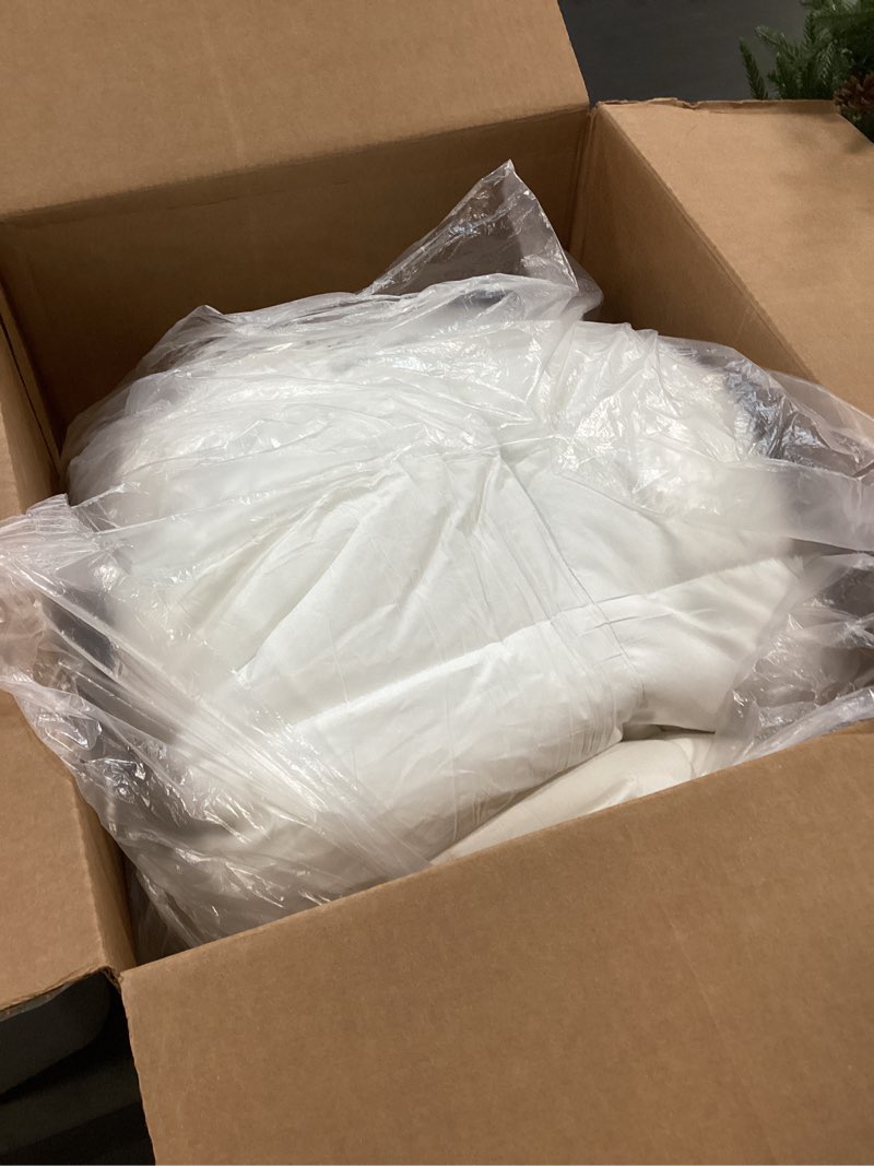Condition photo showing As Is for COONP California King Mattress Topper, Extra Thick Pillowtop, Cooling Plush Mattress Pad Cover Cotton Top Bed Topper Protector with 8-21 Inch Deep Pocket White California King