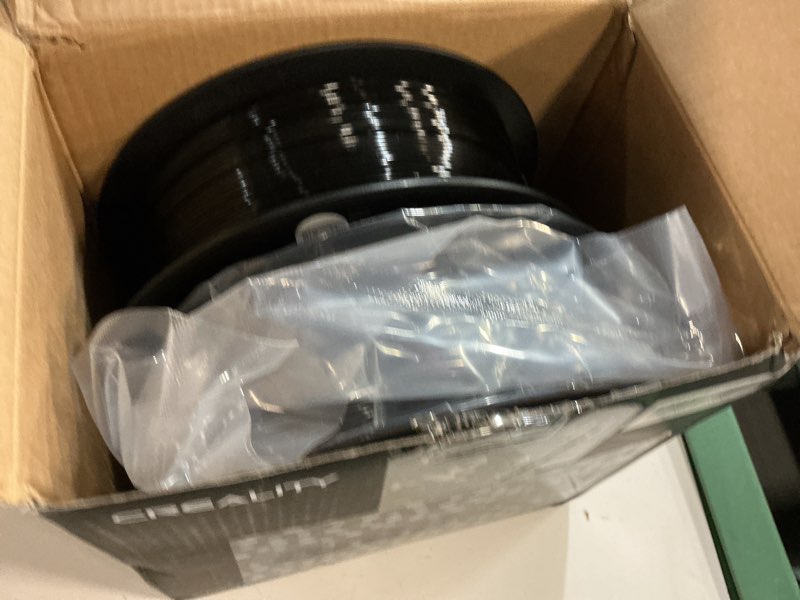 Condition photo showing Good Condition for creality petg filament 1.75mm black 2 kg, 3d printer filament, excellent toughness high precision, odorless non-toxic moistureproof, glossy (black 2-pack) petg - 2*1kg black & black polyethylene terephthalate glycol
