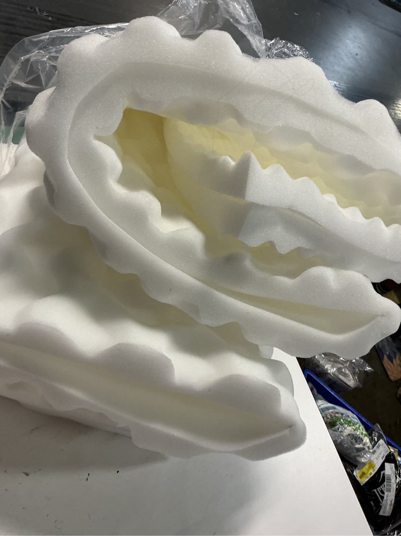 Condition photo showing As Is for mainstays 1.25" 7-zone foam mattress topper, twin/twin-xl