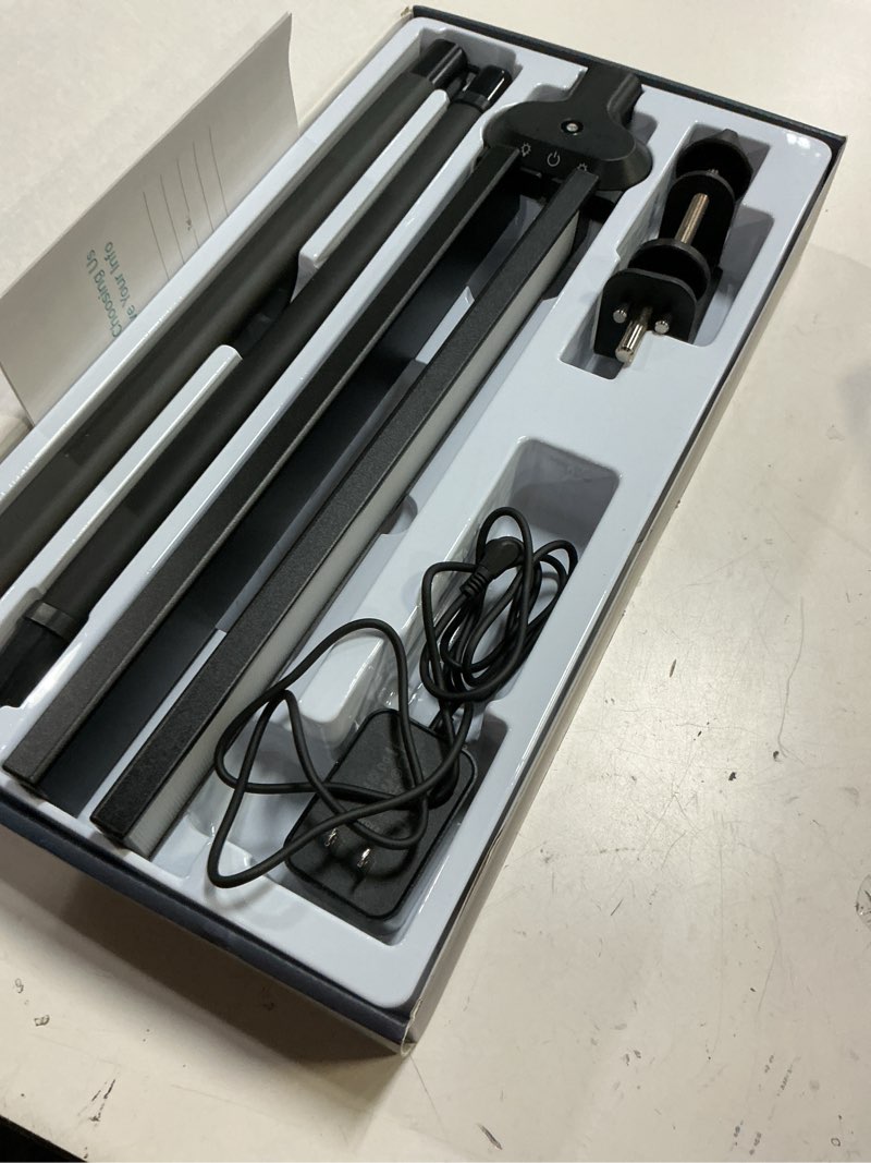 Condition photo showing Good Condition for led desk lamp for home office, eye-caring desk light with clamp, 24w double head architect task lamp stepless dimming, flexible gooseneck bright table lamp for study reading workbench drafting 31.5-inch extended heads