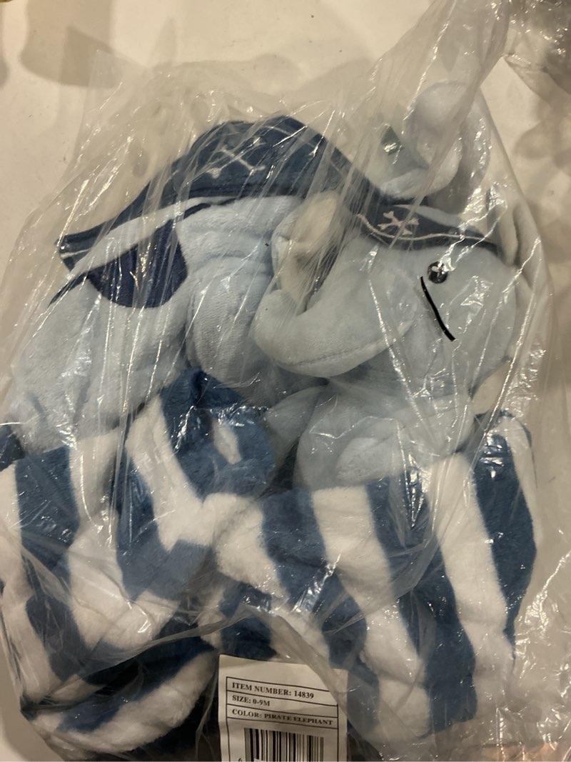 Hudson Baby Unisex Baby Plush Bathrobe and Toy Set, Pirate Elephant, One Size