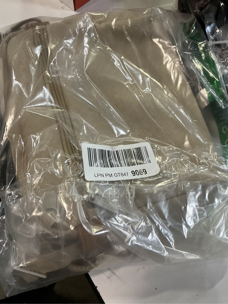 Condition photo showing Good Condition for travelon anti-theft heritage small crossbody bag natural 9.5"w x 8"h x 2.5"d
