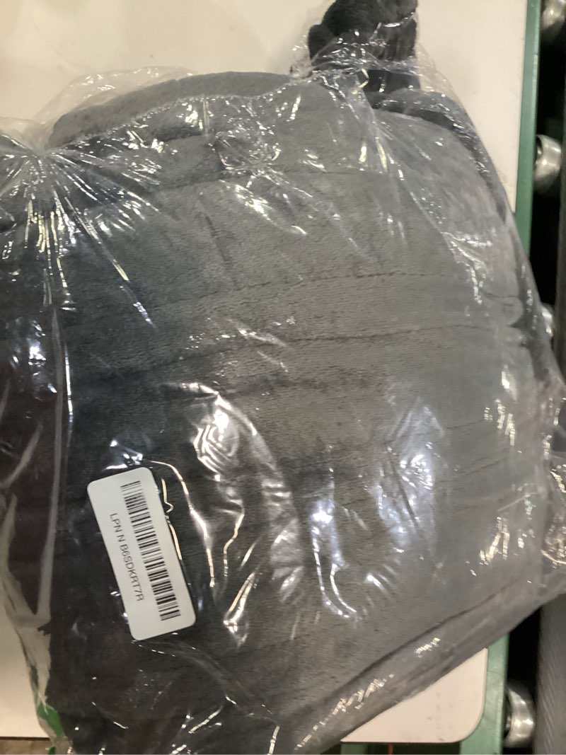 Condition photo showing Good Condition for estingo electric throw blanket heated blanket throw with 5 heating levels & 4 hours auto off, 50"x60" heated throw blanket with etl & fcc certification for home office, machine washable, dark gray 1-dark gray throw-50x60