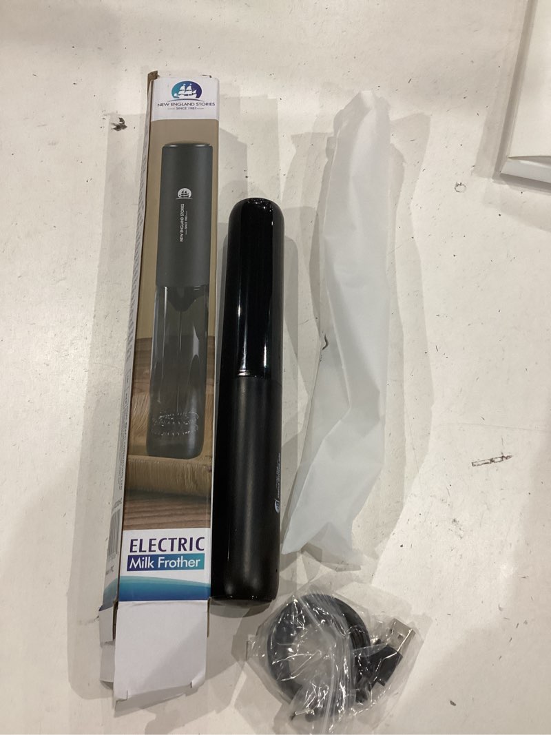 Condition photo showing Good Condition for rechargeable milk frother handheld, 2-in-1 dual spring whisk electric frother wand for cappuccino latte macchiato, portable drink mixer for coffee, matcha, hot chocolate black
