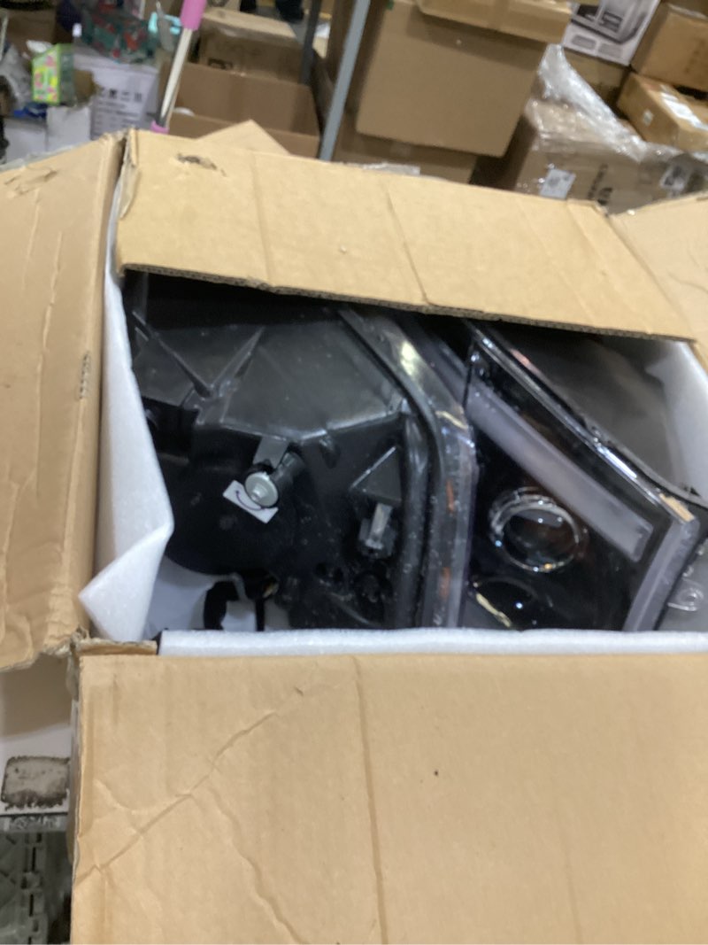 Condition photo showing Good Condition for partsam full led headlights assembly compatible with 2009-2018 ram 1500 2500 3500, dot approved dual projector assembly pair with start animation drl sequential turn signal hi/low beam 6500k 12v ip67 black