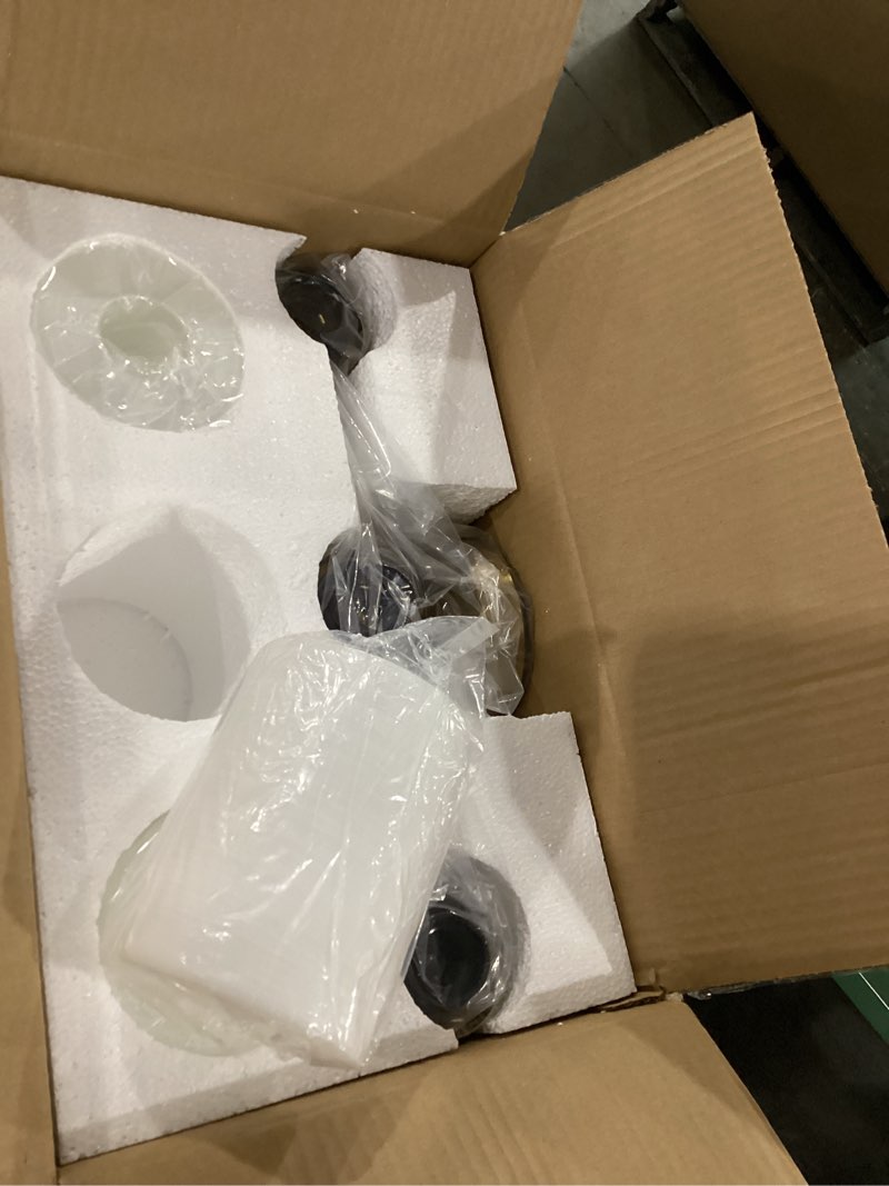 Condition photo showing New/Like New for Brushed Nickel Bathroom Light Fixtures, 3-Light Modern Vanity Light Over Mirror, Wall Sconces with Milky White Frosted Glass Shades, E26 Socket (Bulbs Not Included) Brushed Nickel 3-Light